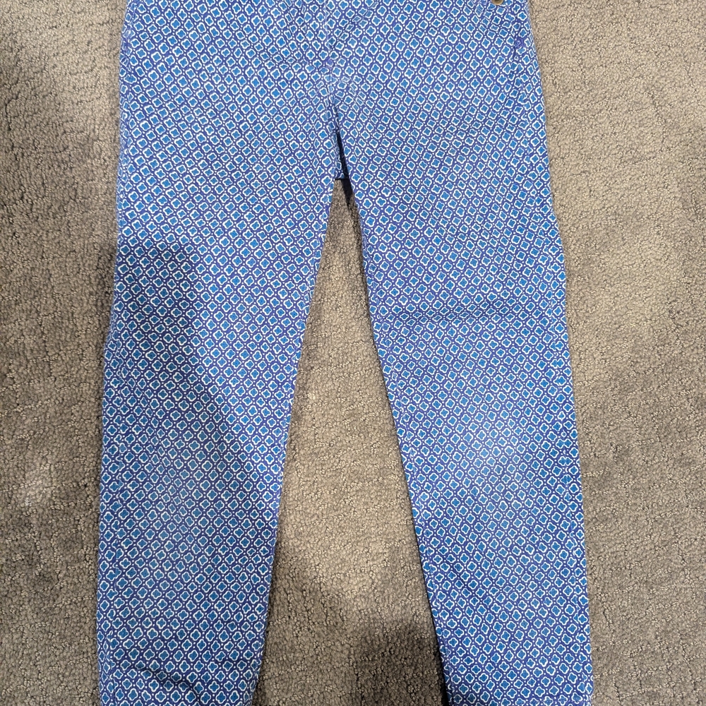 Crewcuts Navy and White Patterned Pants